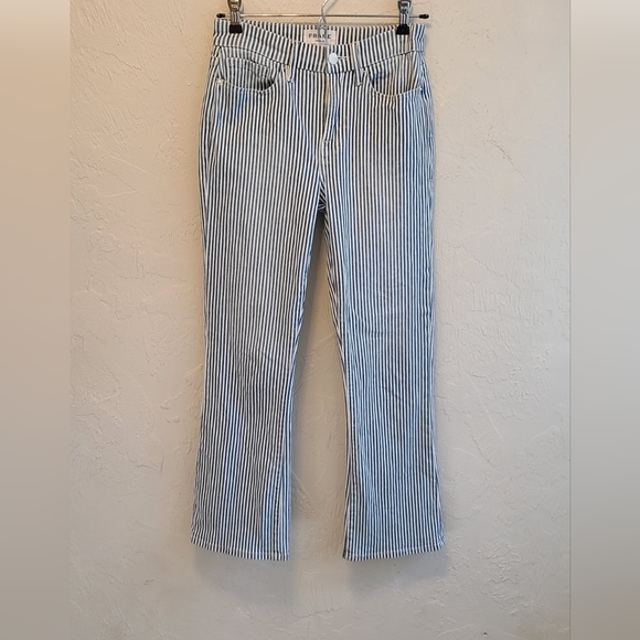 Frame Denim Engineer Stripe Kick Flare Jeans - Size 25 - Picture 4 of 10